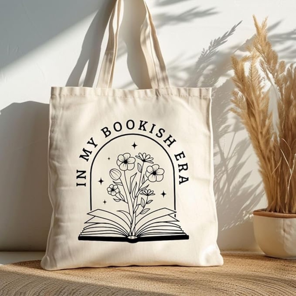 Bookish Era Canvas Tote Bag